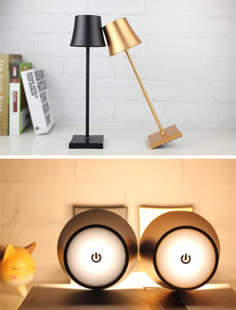 battery operated cordless table lamp for restaurant