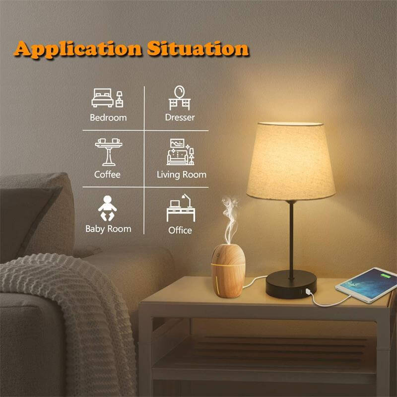 bedside lamp with usb port